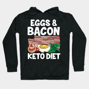 Cute Eggs & Bacon Keto Diet No Carb Dieting Hoodie
